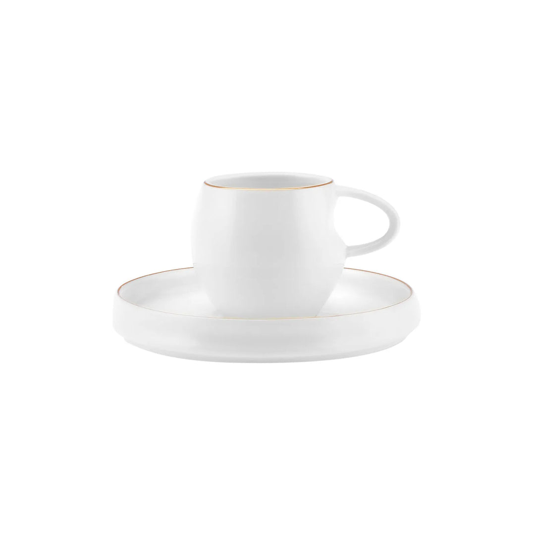 Karaca Streamline Sunset Kaffekopssæt – 6 personer - 100 ml