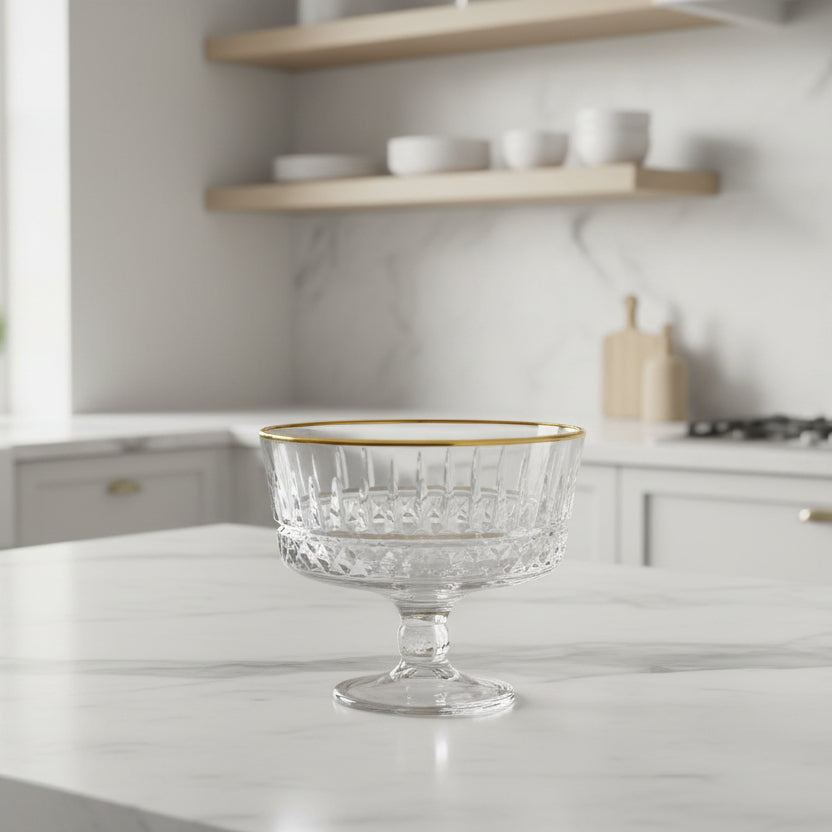 Almina Elisa Golden Dessertskål På Fod 6 stk. - 240 ml