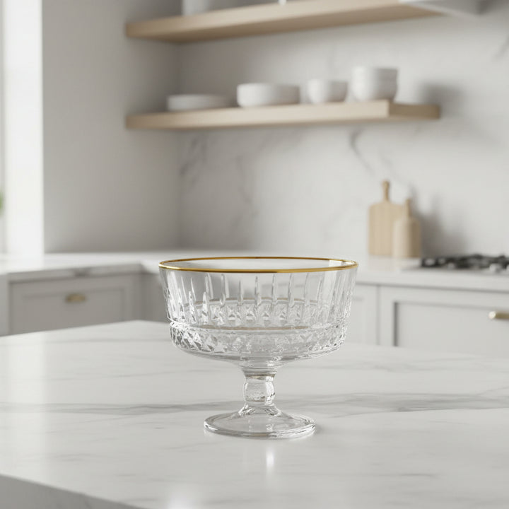 Almina Elisa Golden Dessertskål På Fod 6 stk. - 240 ml