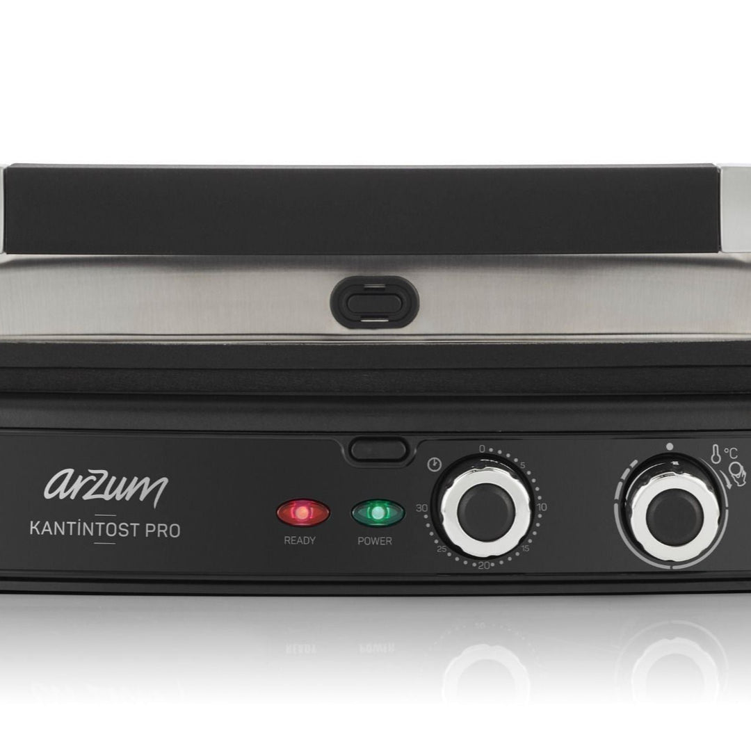 Arzum Kantintost Pro Grill & Sandwich Maskine 2000W - Sølv