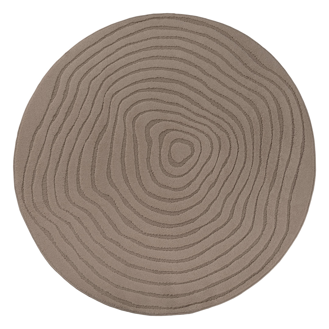 Elio - 2325 80 Brun Runde Tæpper