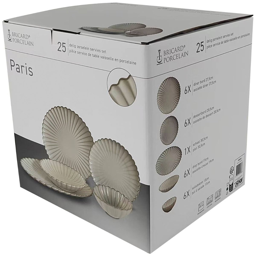 Bricard Paris Middagssæt | 25 dele - 6 Personer