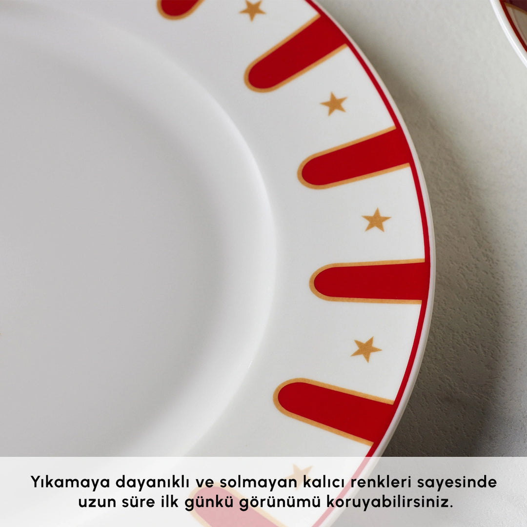 Karaca x Galatasaray Forever Bone 24 Dele 6 Personers Spisestel