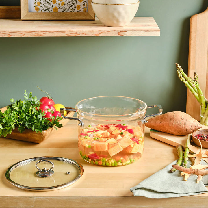 Karaca Amore Dyb Glasgryde (Borosilikat)  – 20 cm - 4,5 Liter