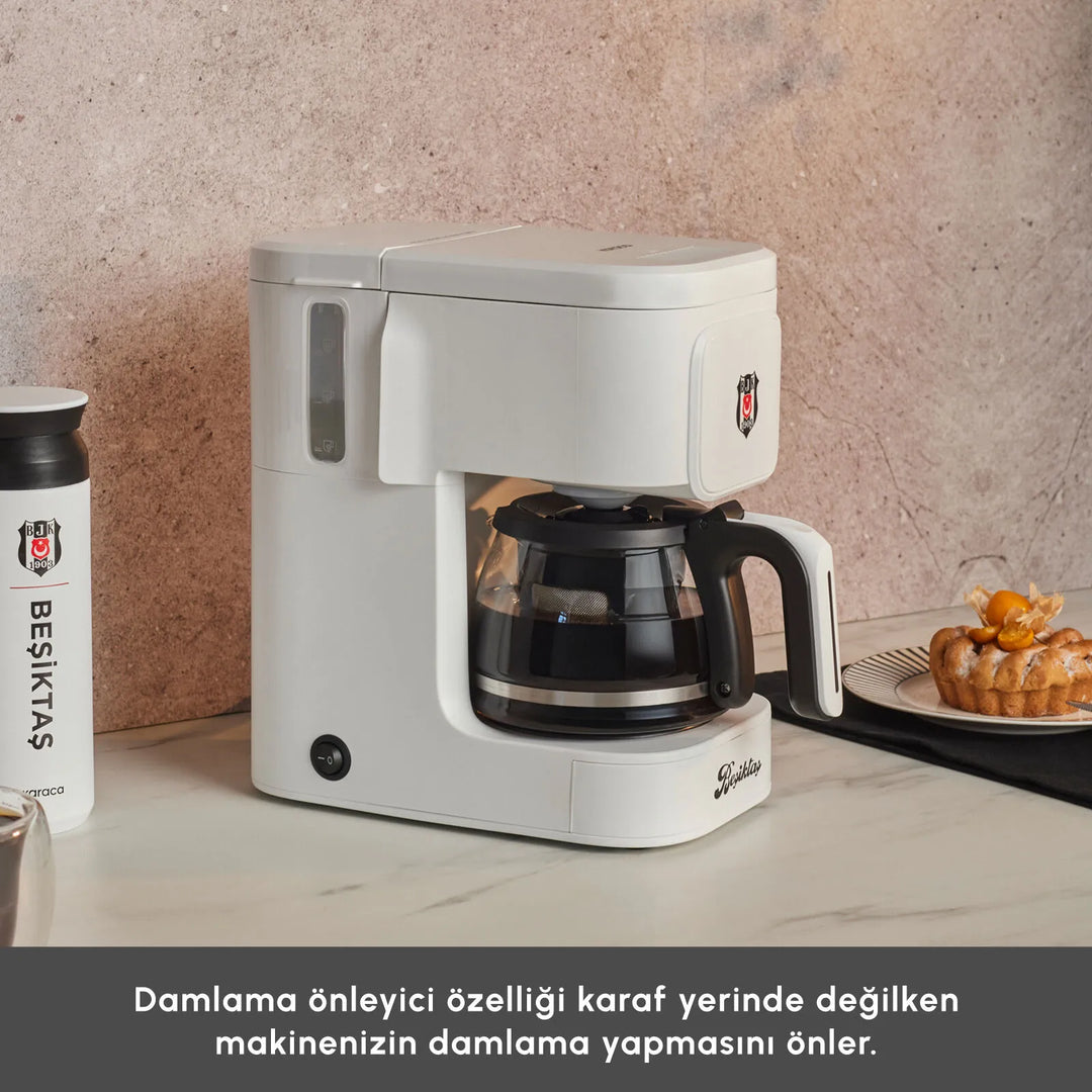 Karaca x Beşiktaş - Just Coffee Aroma 2 i 1 Filterkaffe &amp; Tebryggemaskine