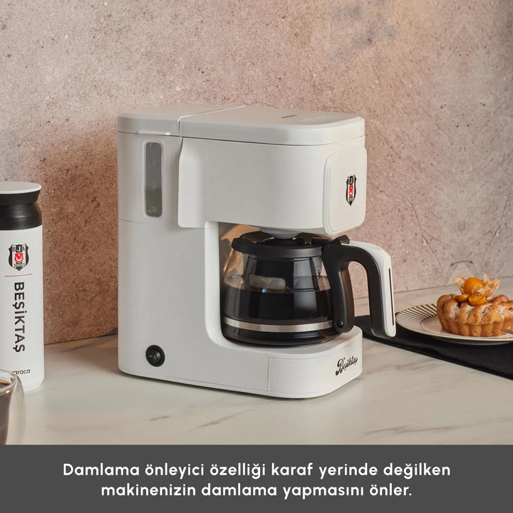 Karaca x Beşiktaş - Just Coffee Aroma 2 i 1 Filterkaffe &amp; Tebryggemaskine