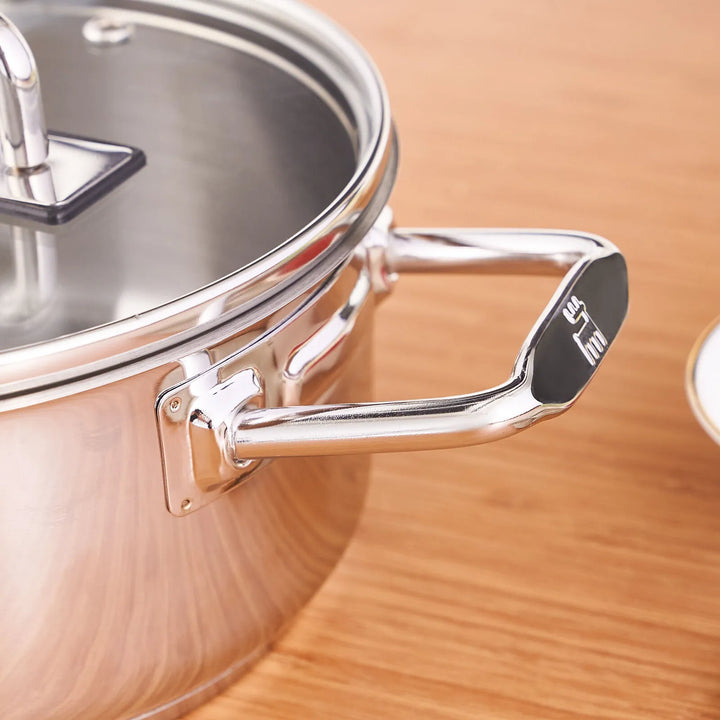 Karaca Grace Induktionsvenlig Gryde i Rustfrit Stål – 18 cm / 2 liter