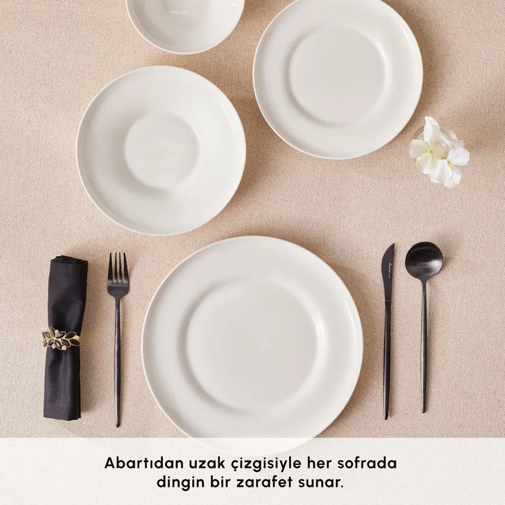 Karaca Stream Bone Selene 24 Dele Middagssæt til 6 personer