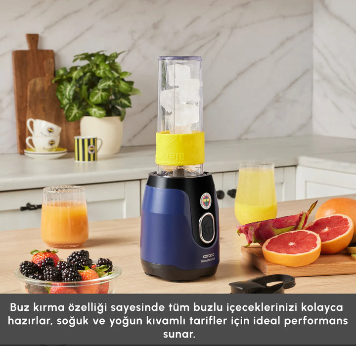 Karaca x Fenerbahce BlendFit Go Personal Smoothie-Blender - Marineblå