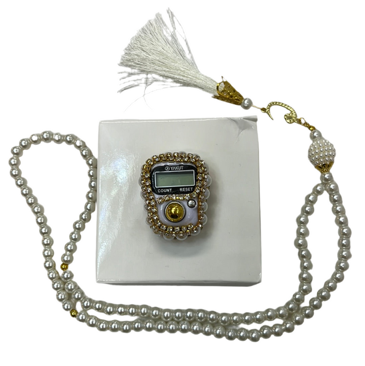 Yakut Tasbihkæde (Bedeperler) og Digital Tæller - Flere Farver