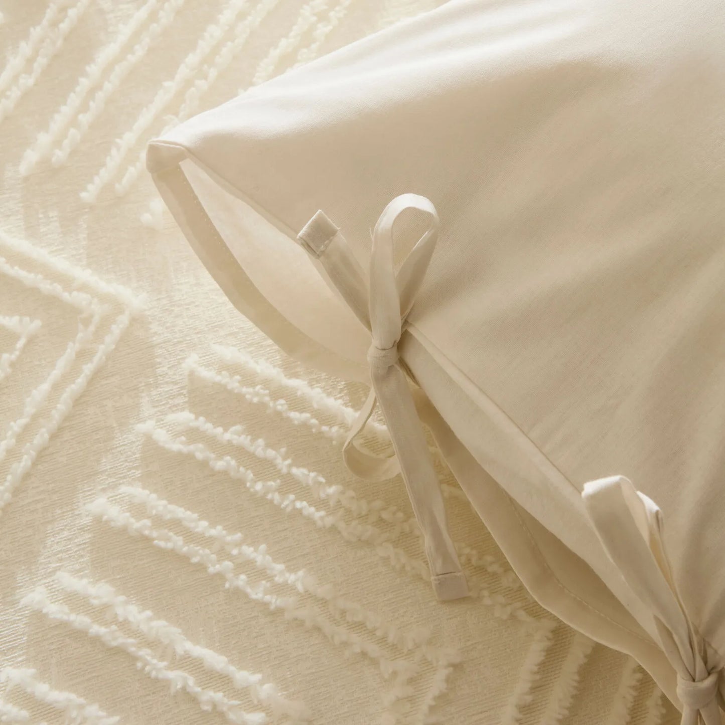 Karaca Home Velora – Dobbeltseng Sengetæppe 230x240 cm, Ecru