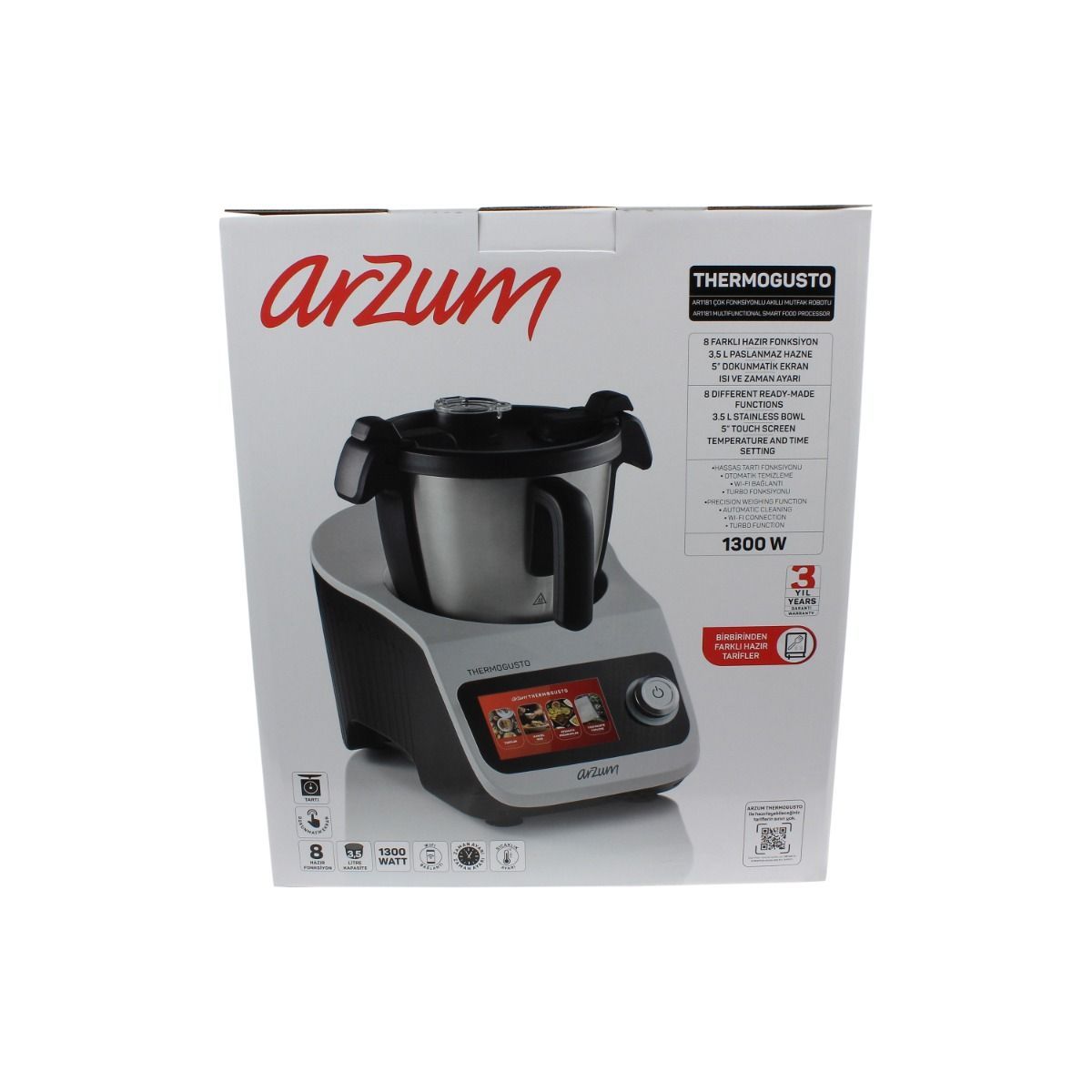 ARZUM THERMOGUSTO MULTIFUNKTIONEL SMART FOODPROCESSOR