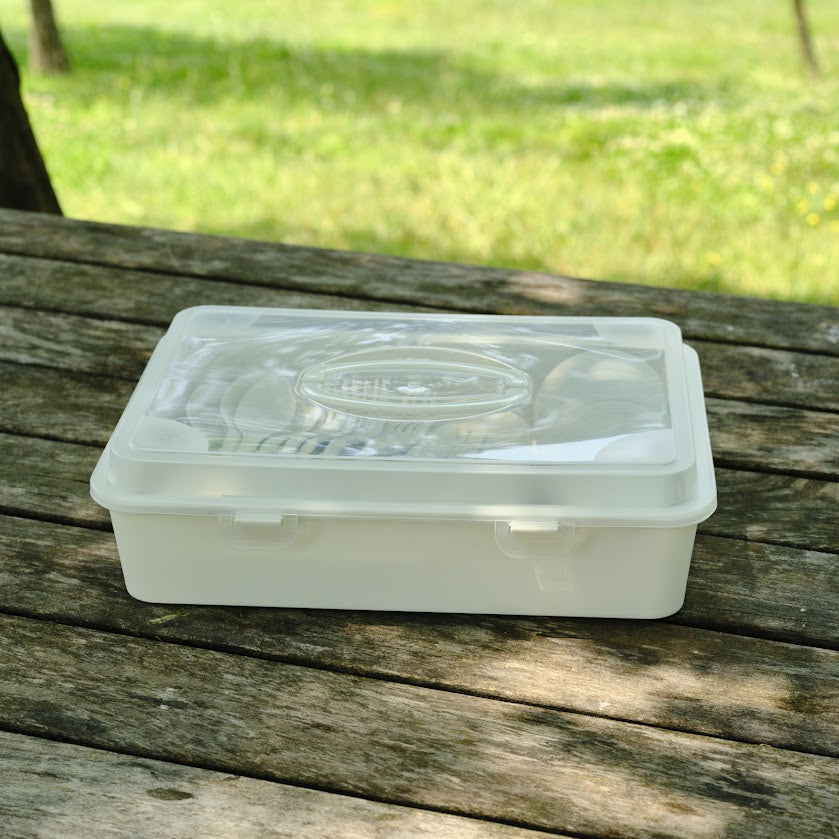 Karaca - Container Rocca - 32-Dele Picnic Sæt – Creme