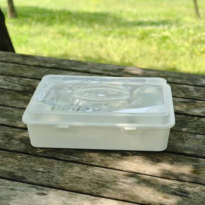 Karaca - Container Rocca - 32-Dele Picnic Sæt – Creme