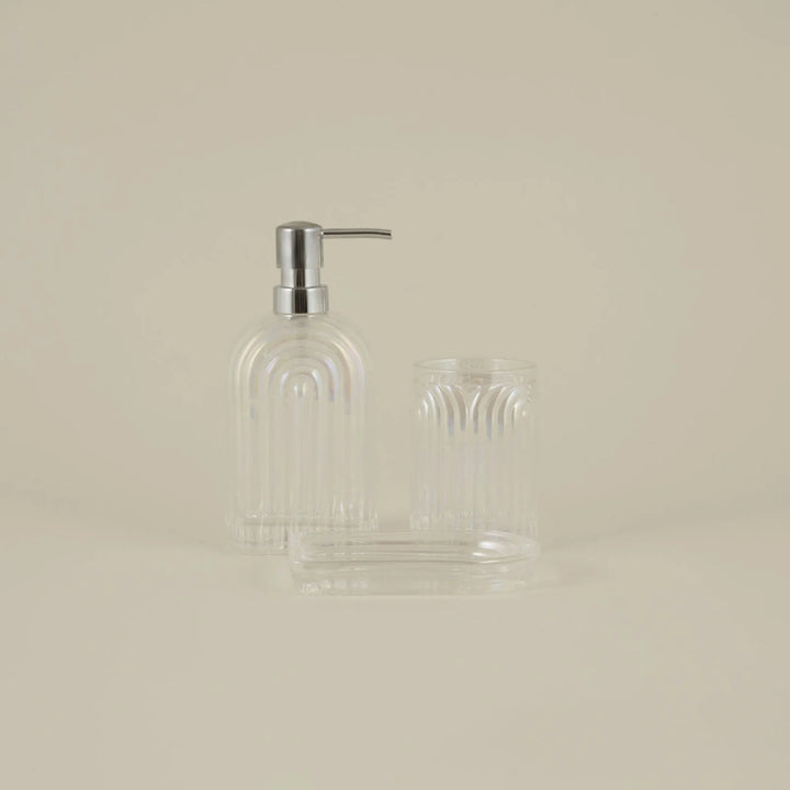 Karaca Home - Gleam Badeværelsessæt - 3 Dele | Glas