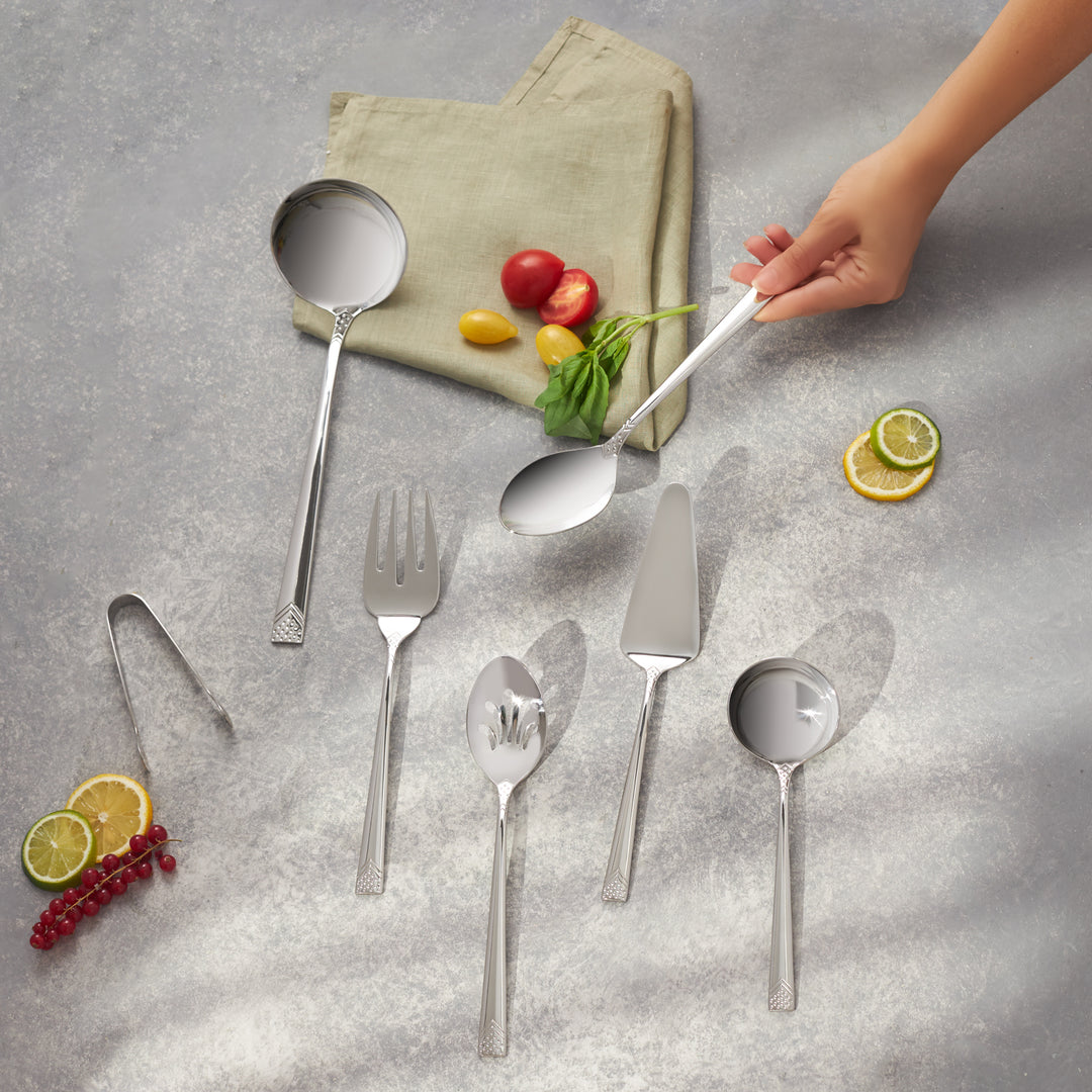 Karaca Sungate 7-delt Serveringssæt til Borddækning m/Æske Sølv