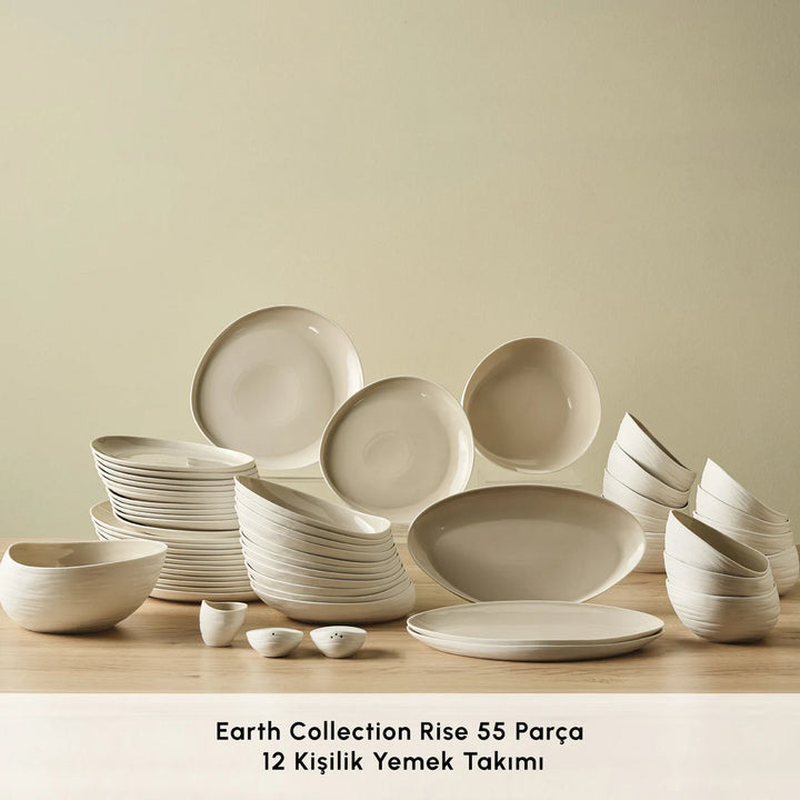 Karaca Earth Collection Rise – 55 dele Middagsservice til 12 personer