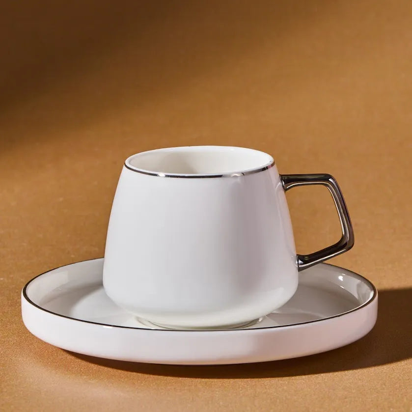 Karaca Streamline Saturn Kaffesæt til 6 personer – 100 ml - Sølv