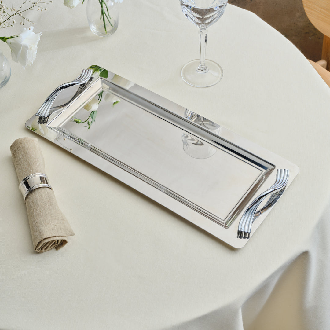 Karaca Ortho Serveringsbakke - Rustfrit stål 50x23 cm