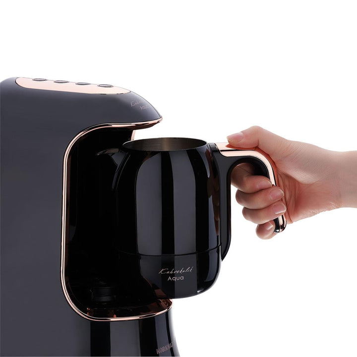 Kaffemaskine Sort/Rosa - Korkmaz Deluxe - Løven Home