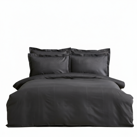 Karaca Home Uniq – Dobbeltseng Sengetøjssæt 200 x 220 cm | 100% Bomuldssatin, Antracit