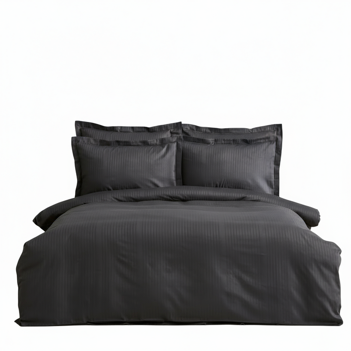 Karaca Home Uniq – Dobbeltseng Sengetøjssæt 200 x 220 cm | 100% Bomuldssatin, Antracit