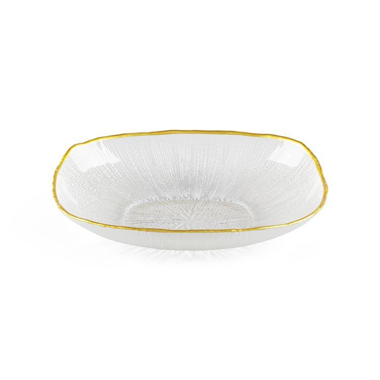 Bricard Rexy Glasskål 25 cm - Klar m/Guldkant