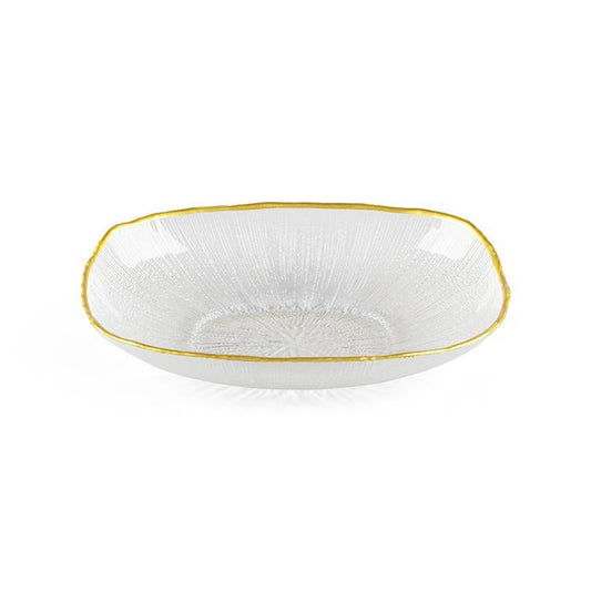 Bricard Rexy Glasskål 25 cm - Klar m/Guldkant