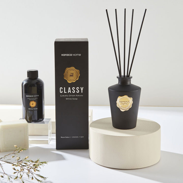 Karaca Home Classy Duftspreder m/Duftpinde – Hvid Sæbe - 200 ml