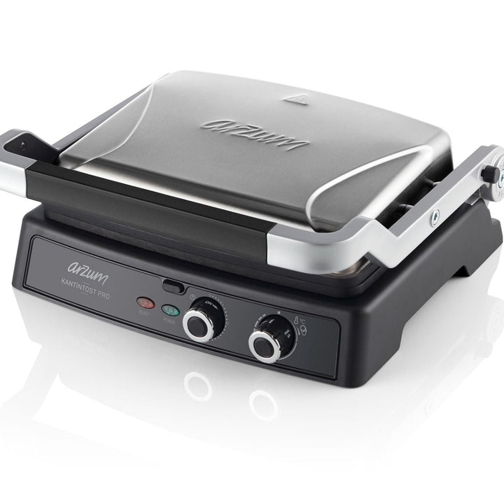 Arzum Kantintost Pro Grill & Sandwich Maskine 2000W - Sølv