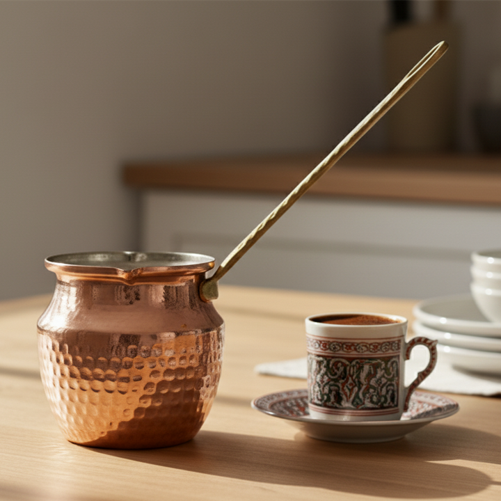 Karaca Alacahöyük Kobber Kaffekande – Stor - 500 ml