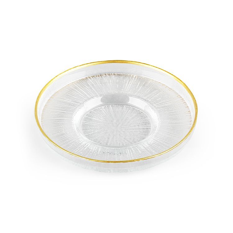 Bricard Rexy Underkoppesæt 6 stk. - Transparent/Guld - 12 cm