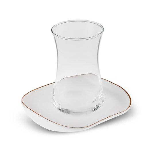 Karaca Streamline Plato 12-delt 6-personers Glas Tesæt 165 ml