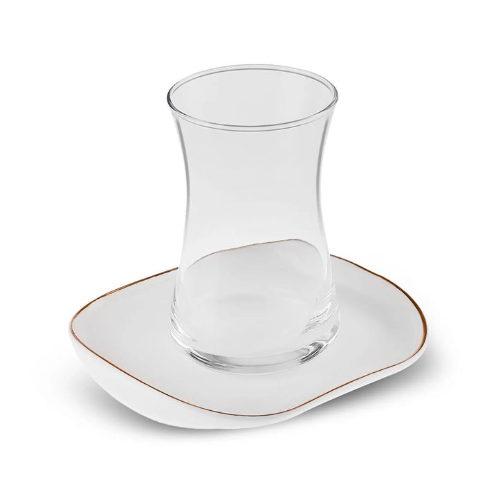 Karaca Streamline Plato 12-delt 6-personers Glas Tesæt 165 ml