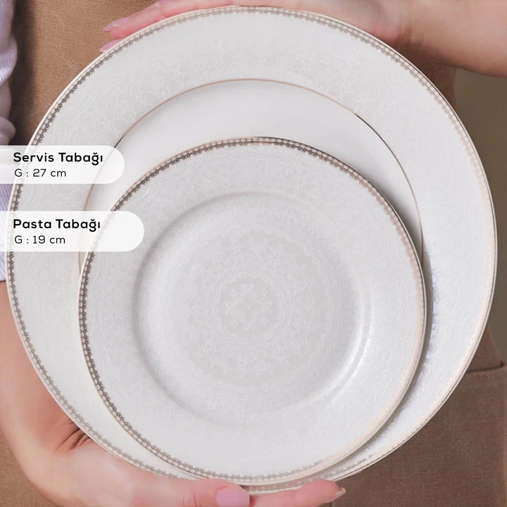 Karaca Elegance Bone Lumina – 24 dele Middagsservice til 6 personer