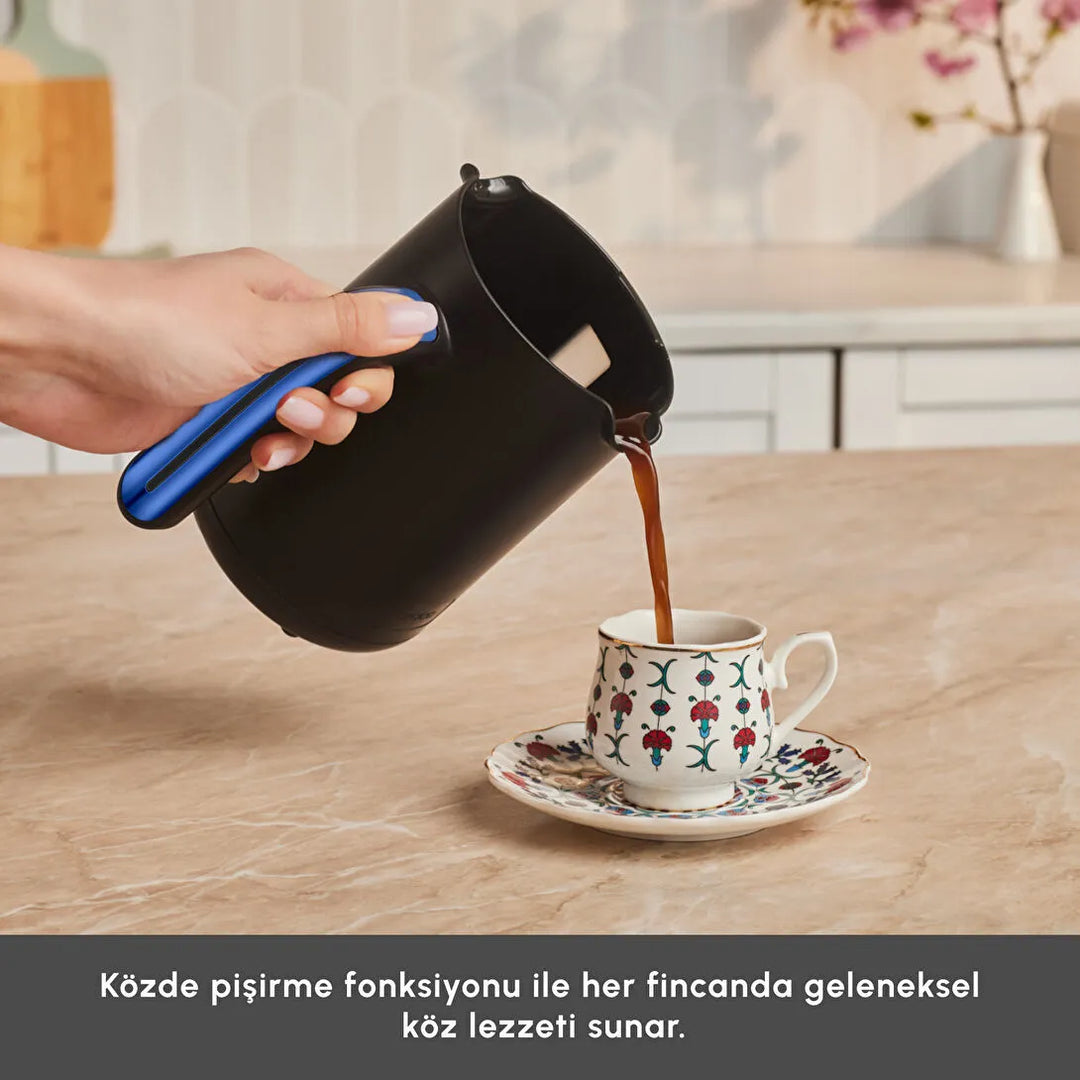Karaca Hatır Neo-S Tyrkisk Kaffemaskine – Blå (Mælkefunktion)