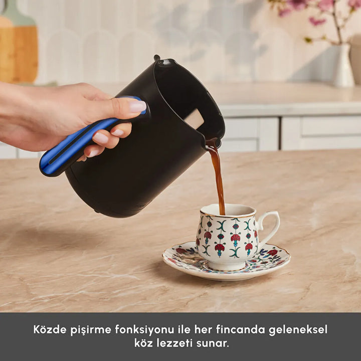 Karaca Hatır Neo-S Tyrkisk Kaffemaskine – Blå (Mælkefunktion)