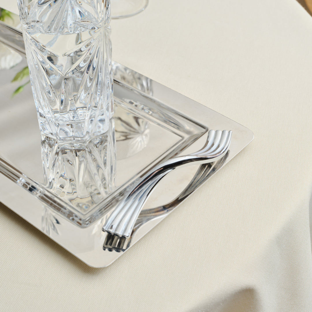 Karaca Ortho Serveringsbakke - Rustfrit stål 50x23 cm