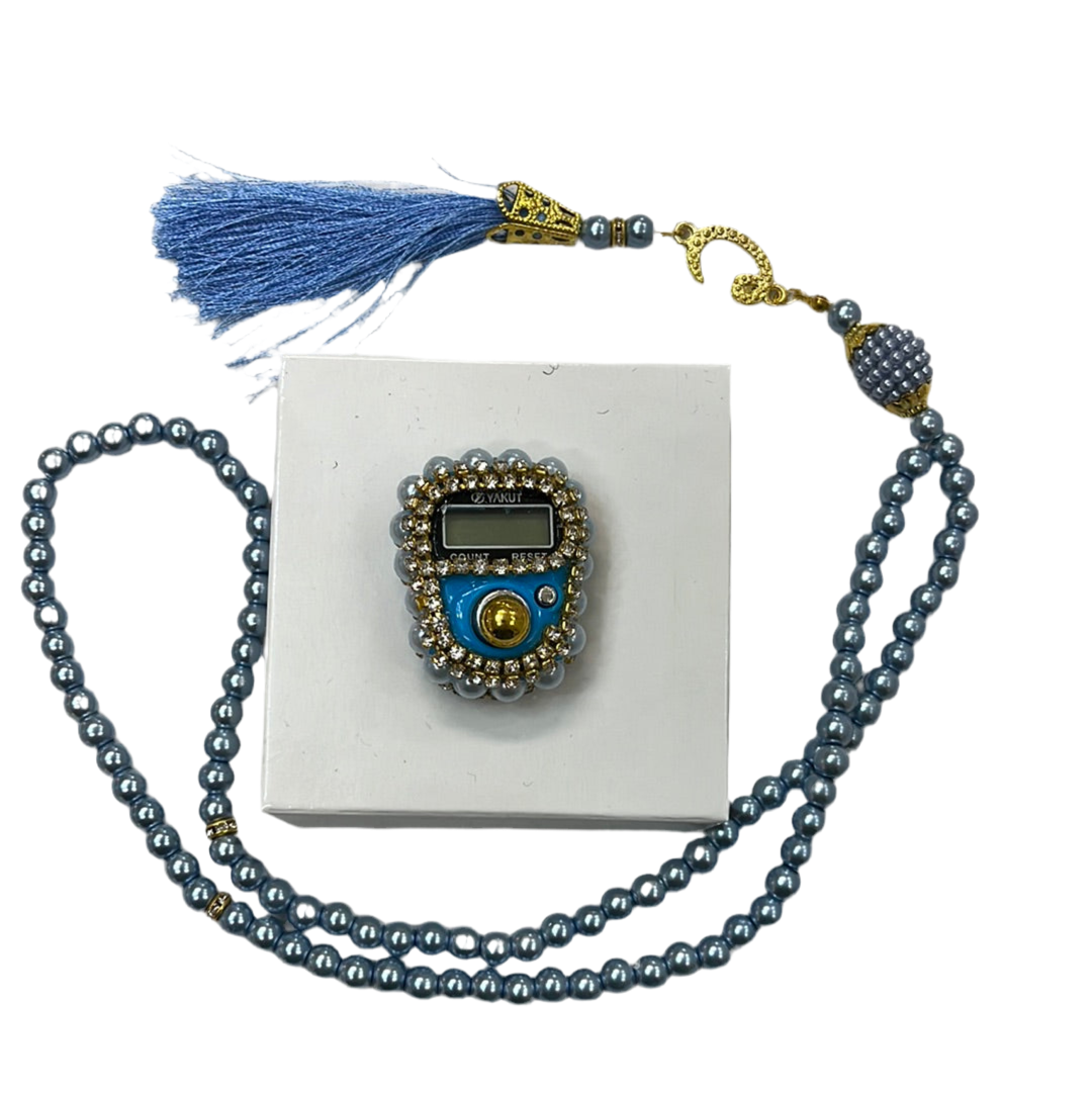 Yakut Tasbihkæde (Bedeperler) og Digital Tæller - Flere Farver