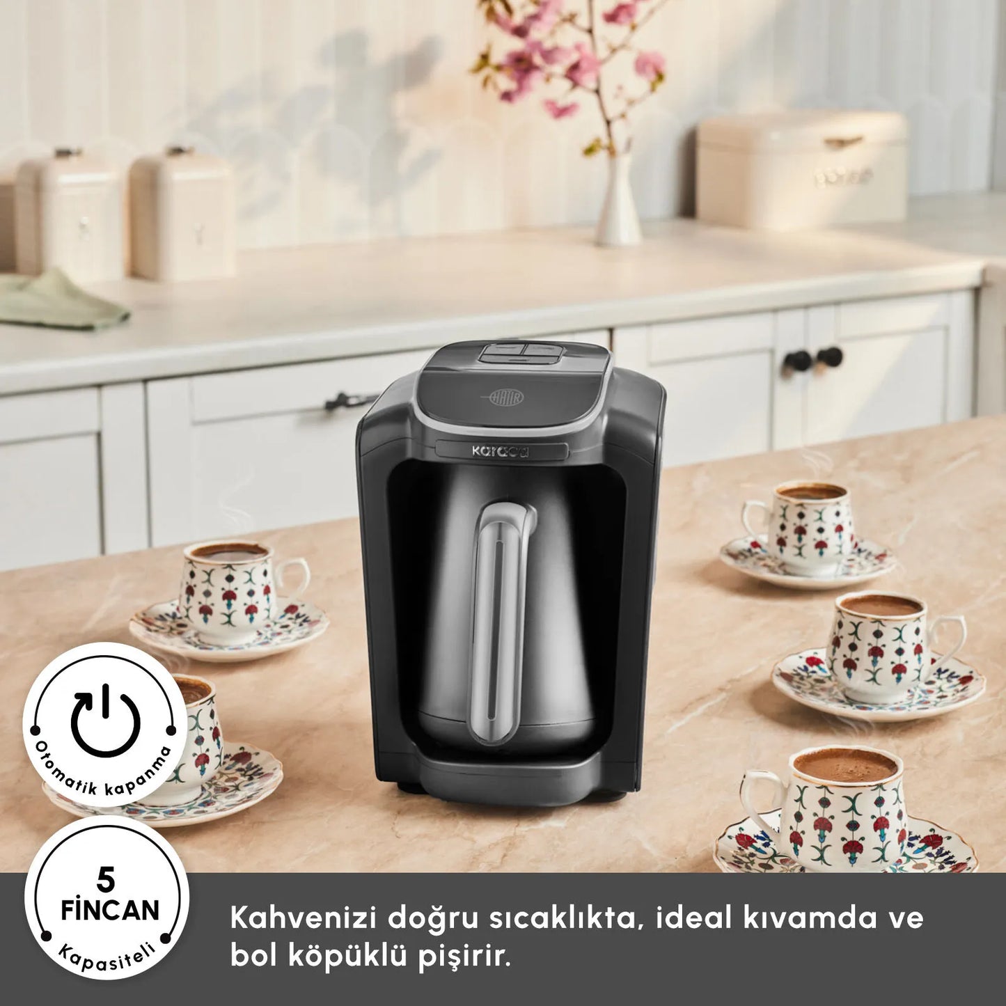 Karaca Hatır Neo Tyrkisk Kaffemaskine | Sølv