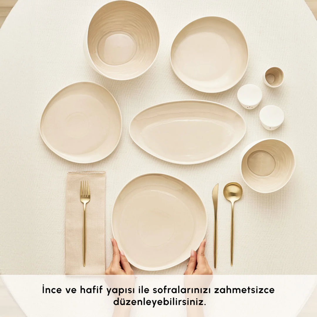 Karaca Earth Collection Rise – 55 dele Middagsservice til 12 personer