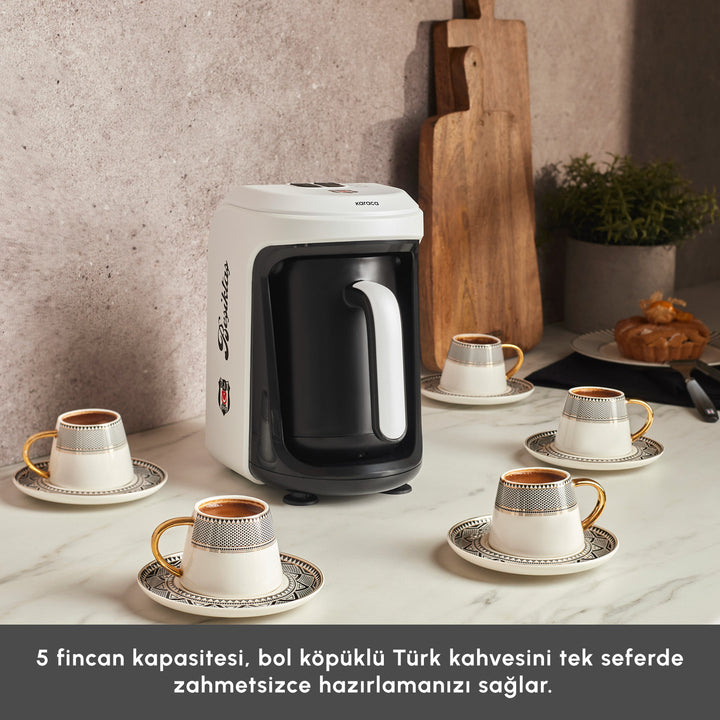 Karaca x Beşiktaş - Hatır Hüps Mælkekaffemaskine - Tyrkisk Kaffe