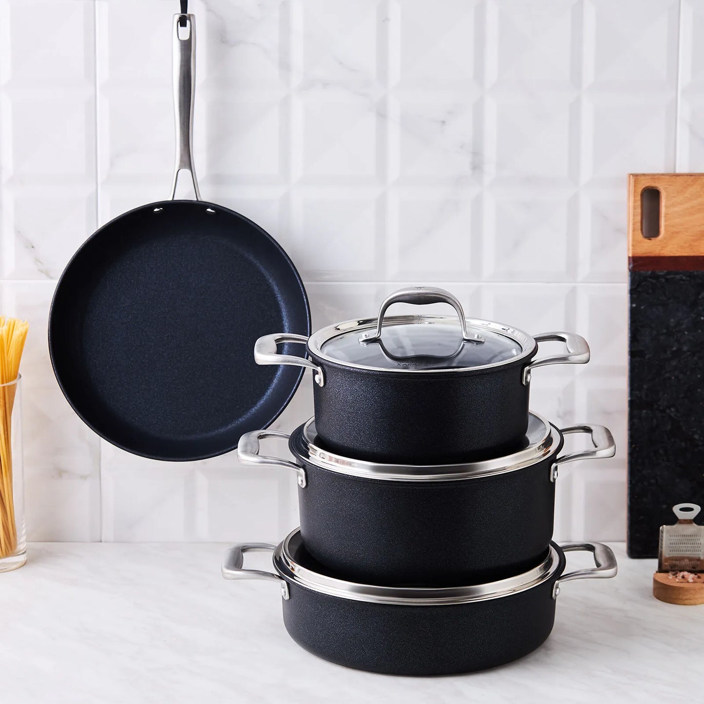 Karaca BioDiamond Pro Grydesæt – 7 dele – Induktionskompatibel