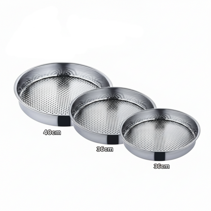 Weissberg Home – Rustfri Stål Bakke til Çiğ Köfte (Tyrkisk ret)