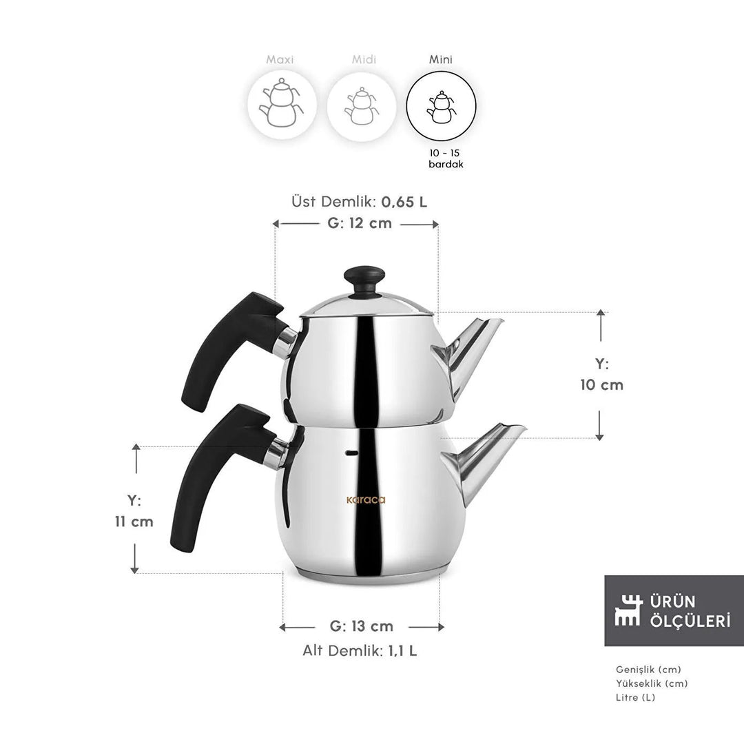Karaca Adelya Mini Induktions Tekandesæt 1,75 L.