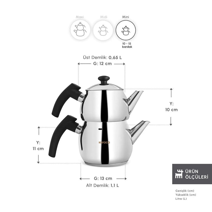 Karaca Adelya Mini Induktions Tekandesæt 1,75 L.