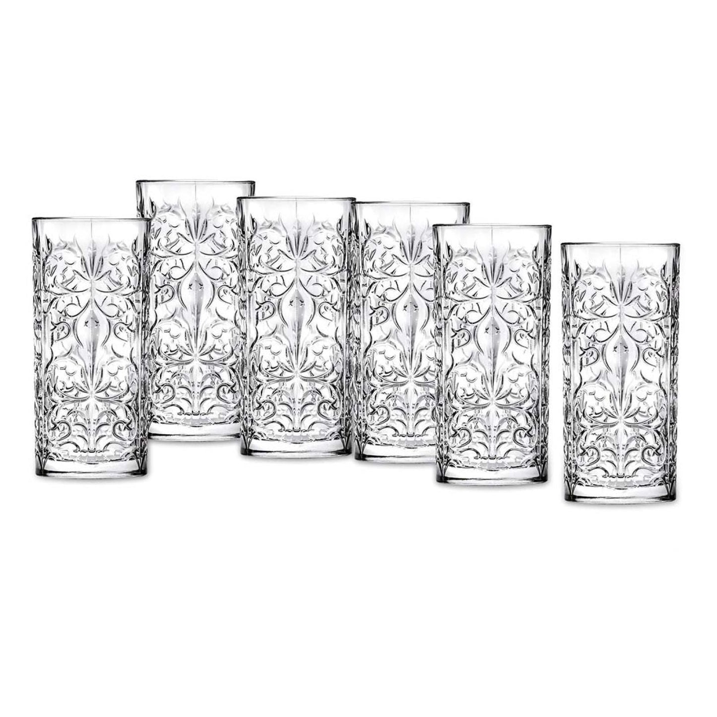 RCR Tattoo Krystal Drikkeglassæt 6 Dele 370 ML