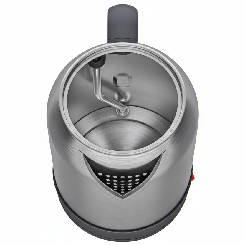 Schäfer Mila 2-i-1 Elektrisk Tekedel (1 L) & Vandkoger (1,7 L) – Rustfrit Stål (2200W) - Sølv