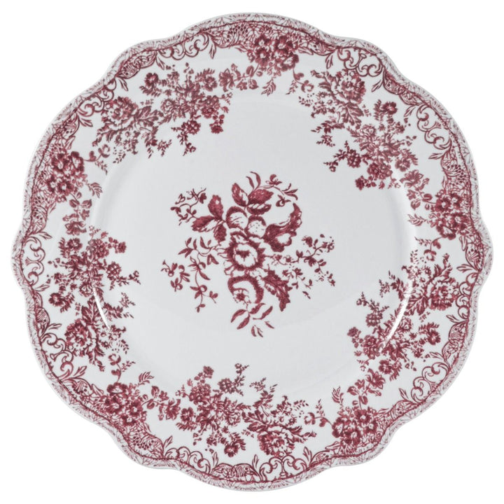 Bricard Fleury - Porcelæn tallerkensæt - 25 Dele | 6 Personer | Pink