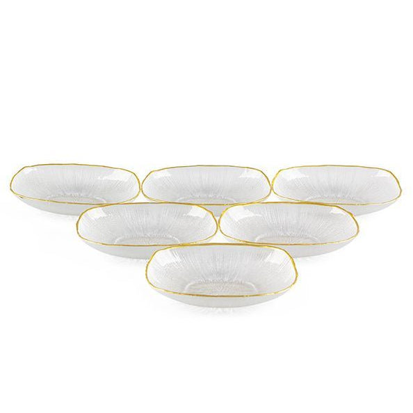 Bricard Rexy Glasskål 25 cm - Klar m/Guldkant